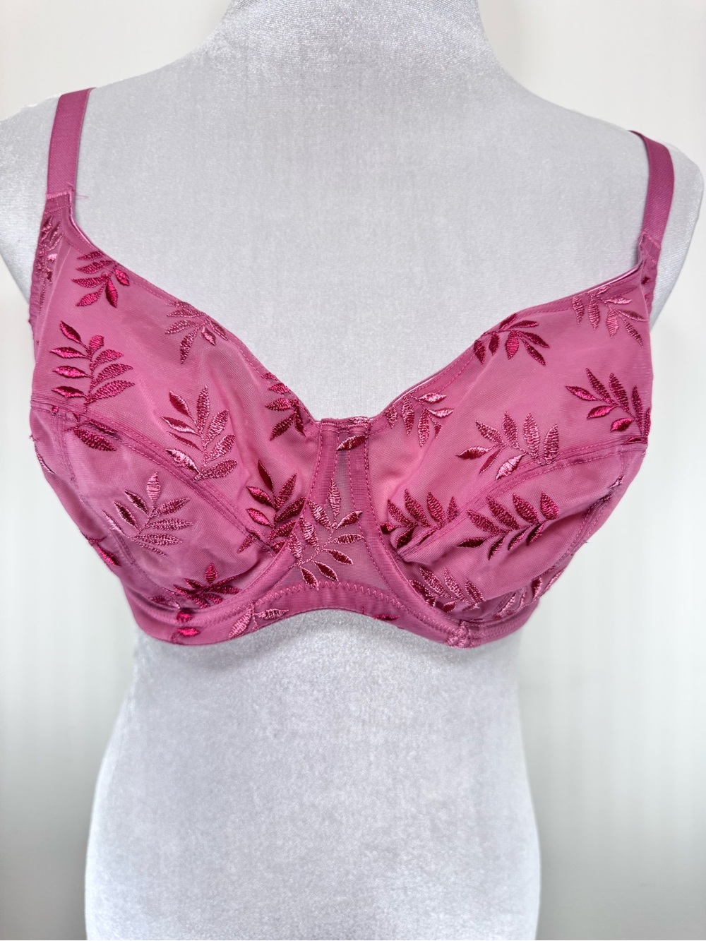 Panache Tango Underwire Balconette Bra 9071 Pink Coquette Balletcore Size 34F